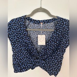 Free people heart cropped top. Size M.